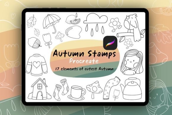17 Elements Cutest of Autumn: A Practical Evaluation for Procreate Artists