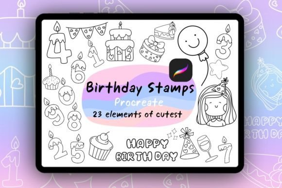 23 Elements Cutest of Birthdays Brush