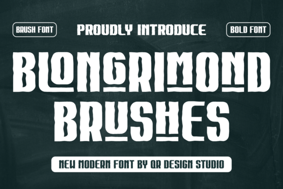 Blongrimond Brushes: A Bold Display Font for Authentic Branding