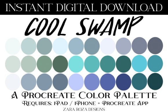 Cool Swamp Procreate Color Palette: A Strategic Resource for Digital Creators