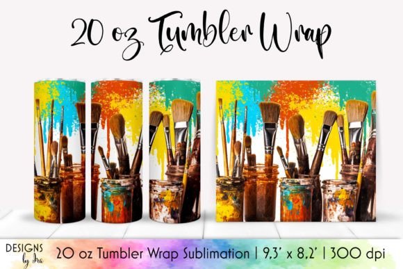 Creative Artists Tumbler Wrap Design