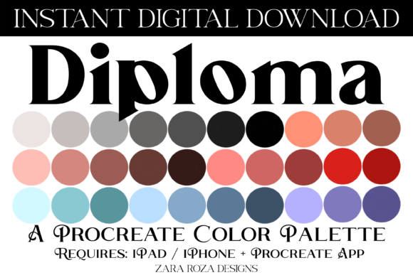 Diploma Procreate Color Palette: A Versatile Tool for Digital Creators