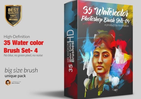 Evaluating the Water Color Photoshop Brush Set-4 for Professional Digital Art