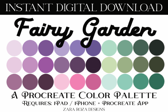 Fairy Garden Procreate Color Palette: A Digital Artist's Essential