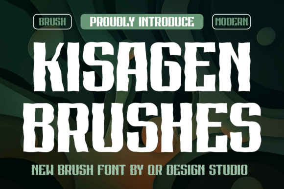 Kisagen Brushes: A Bold Display Font for Authentic Branding