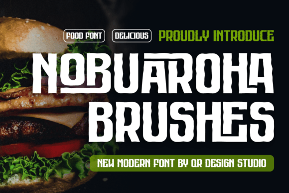 Nobuaroha Brushes: A Bold Display Font for Authentic Branding