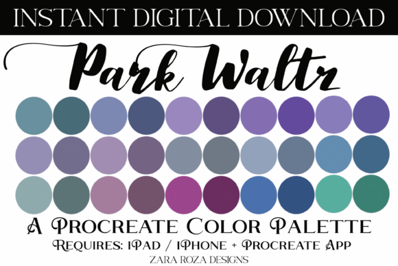 Park Waltz Procreate Color Palette Guide