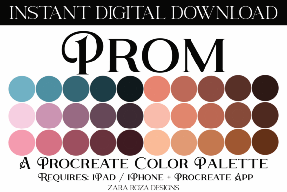Prom Procreate Color Palette: A Guide to Better Digital Art Choices