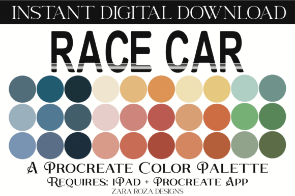 Race Car Procreate Color Palette: A Versatile Digital Asset Review