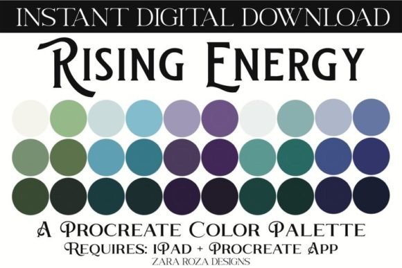 Rising Energy Procreate Color Palette: Elevate Your Digital Art
