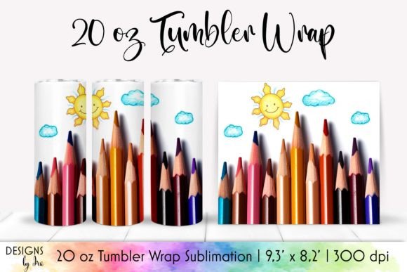 School Kid Tumbler Wrap Sublimation Guide