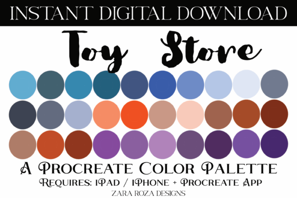 Toy Store Procreate Color Palette: A Practical Review for Digital Artists