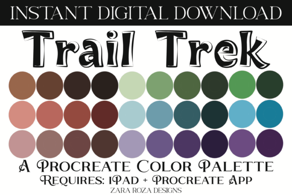 Trail Trek Procreate Color Palette: A Versatile Tool for Digital Artists