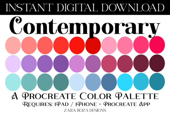 Unlock Your Creative Potential with a Contemporary Procreate Color Palette