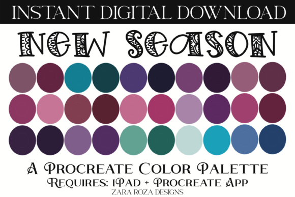 Unlock Your Creative Potential with the New Season Procreate Color Palette