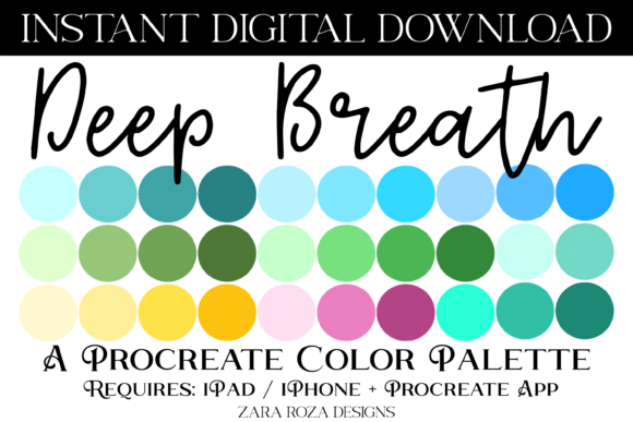 Unlock Your Creativity with the Deep Breath Procreate Color Palette